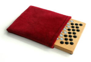red padded sleeve